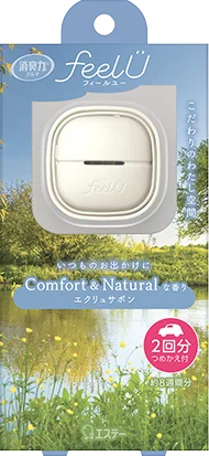 消臭力 クルマ用 feelU クリップタイプ エクリュサボン