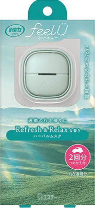 消臭力 クルマ用 feelU クリップタイプ ハーバルムスク